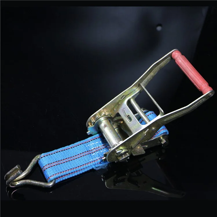 Durable Polyester Cargo Lash Luggage Tie Down Strap Belt with Metal Bundling Buckle