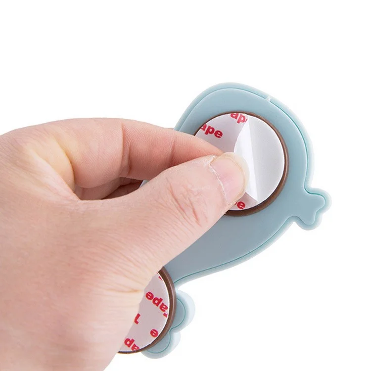 Cute Fish Shaped Multi-function Drawer Door Cabinet Cupboard Child Anti-pinch Safety Lock Security Protective Buckle - Blue