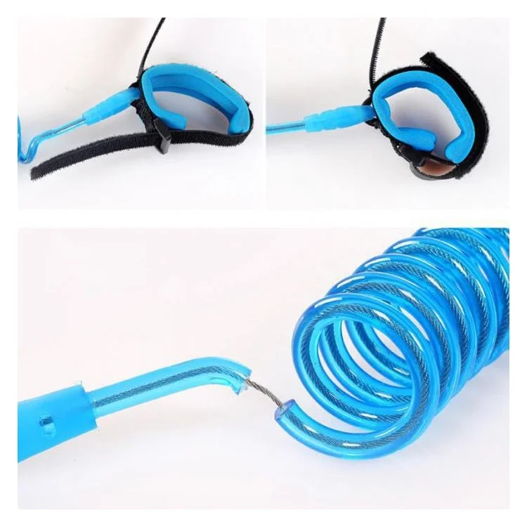 2.0M Safety Lock Baby Anti Lost Wrist Link Harness Toddlers Walking Hand Belt - Blue