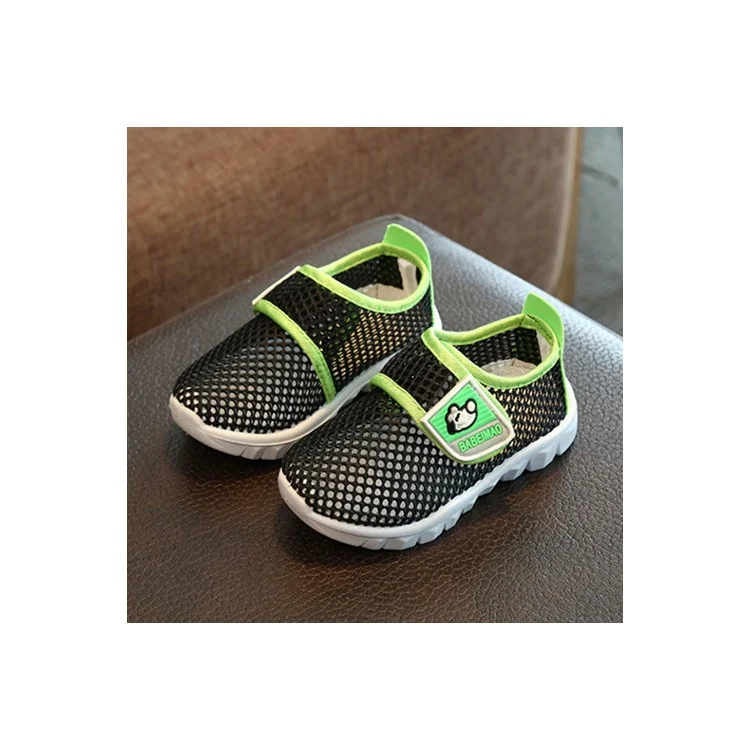 Breathable Mesh Shoes Anti-slip Kid's Sport Shoes - Black/Size: 21