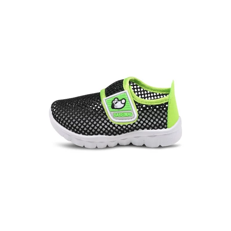 Breathable Mesh Shoes Anti-slip Kid's Sport Shoes - Black/Size: 21