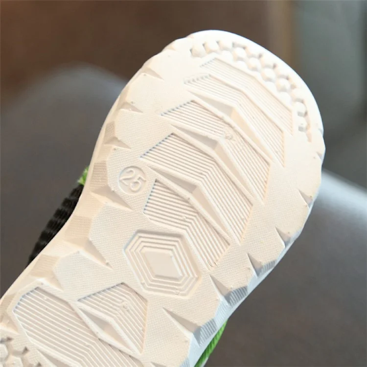 Breathable Mesh Shoes Anti-slip Kid's Sport Shoes - Black/Size: 21