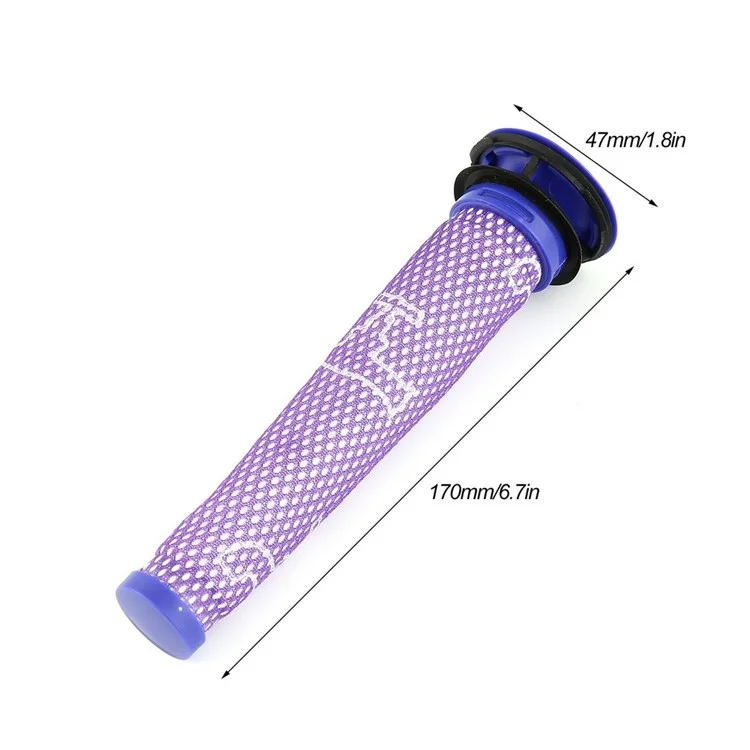 Plástico + Papel Filtro Pré-Filtro de Reposição para Dyson V8/V6/V7/DC58/DC59
