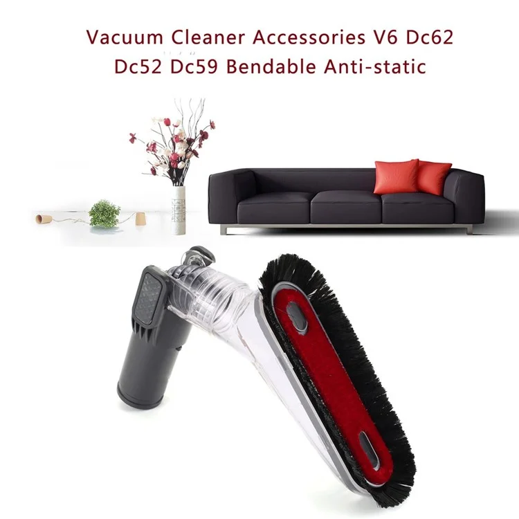 Flexible Anti-static Soft Dust Brush for Dyson V6 DC62 DC52 DC59