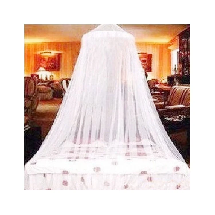 Summer Hanging Round Dome Canopy Princess Mosquito Net Bed Netting - White