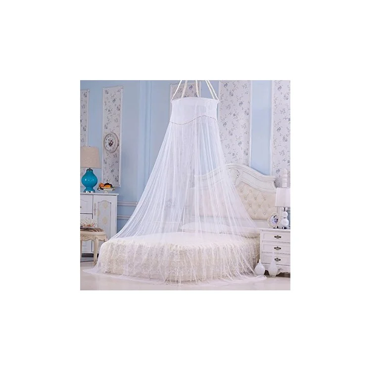 Summer Hanging Round Dome Canopy Princess Mosquito Net Bed Netting - White