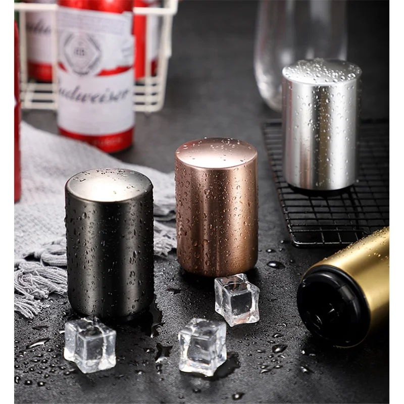 Automatyczny otwieracz do piwa ze stali nierdzewnej Akcesoria barowe Narzędzie kuchenne - Srebrny