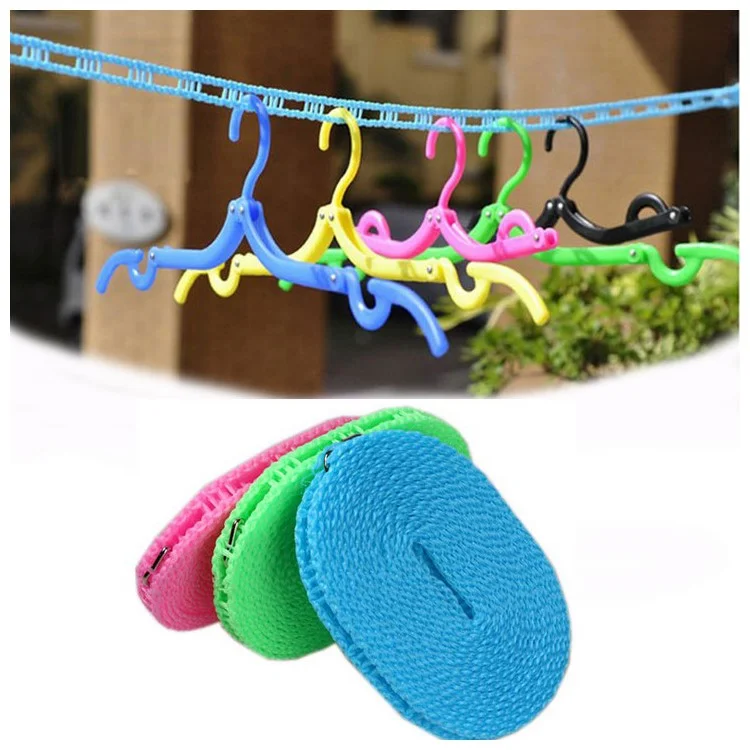 3pcs 5m Portable Windproof Clotheslines for Outdoor Indoor Use