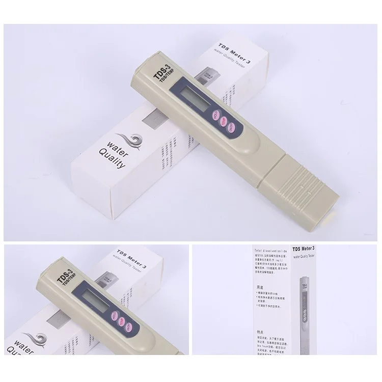 TDS-3 Digital TDS Meter Aquarium Pool Wasserqualitätstests Pen Wasser Reinheit Filter Genauige Monitor TDS Temp Messgerät