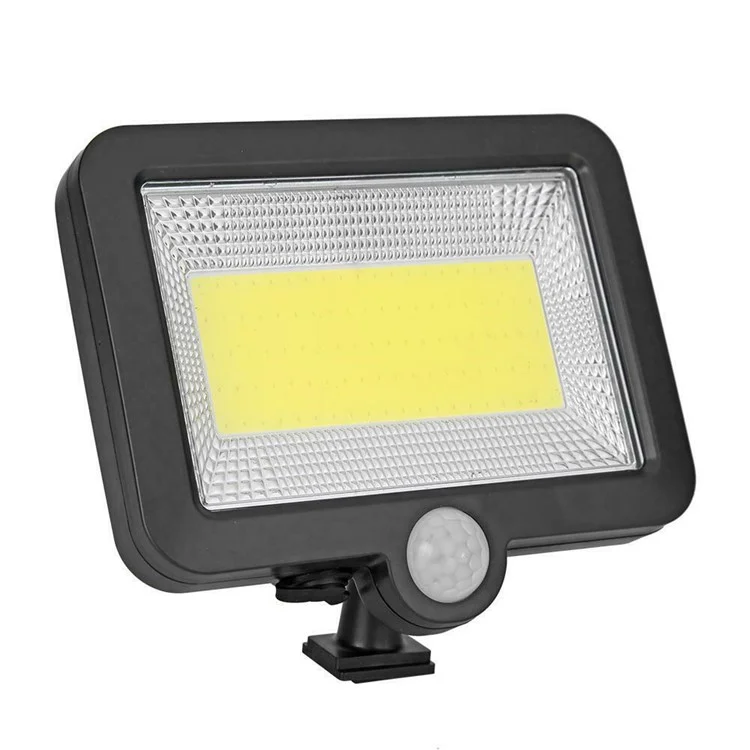 Luz de seguridad nocturna solar de 100 LED COB para exteriores, luz de pared para jardín