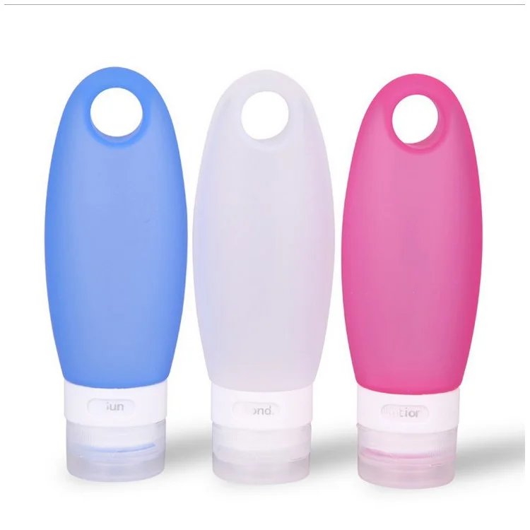 98ml Refillable Squeezable Silicone Travel Bottles - Blue
