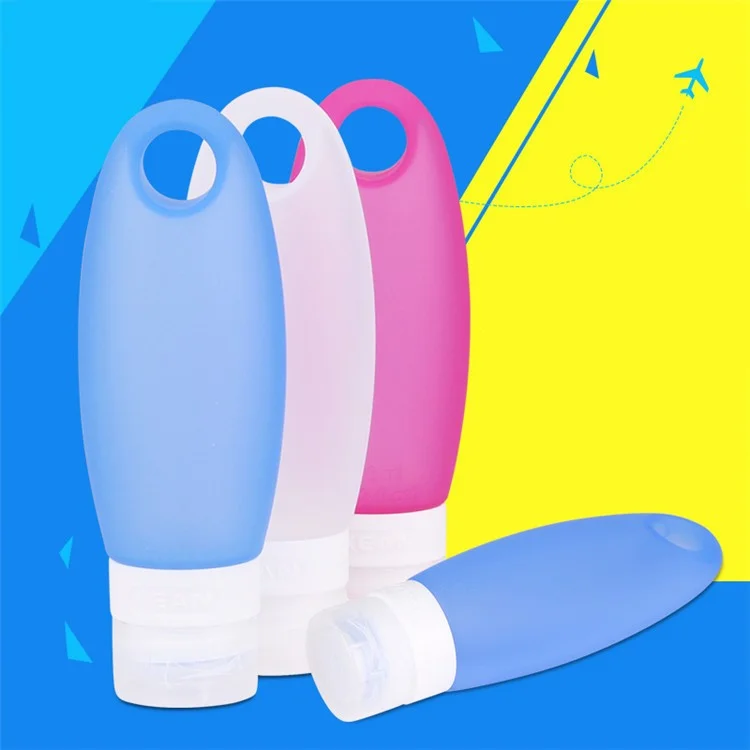 98ml Refillable Squeezable Silicone Travel Bottles - Blue
