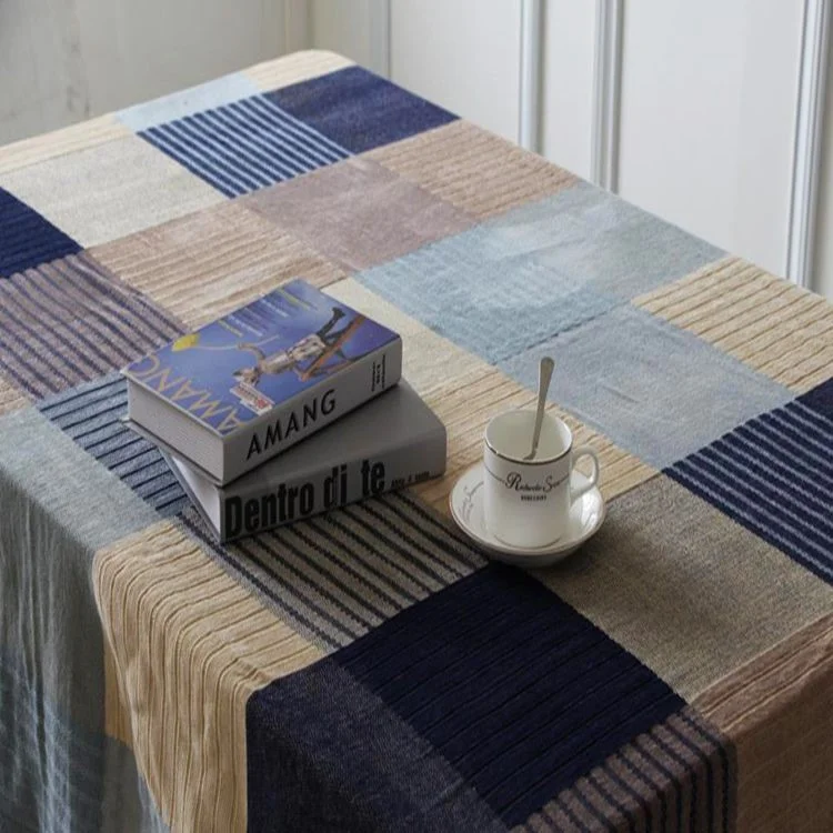 Chenille Jacquard Sofa Cover Towel Chair Blanket 220 x 260cm - Stripes and Grids