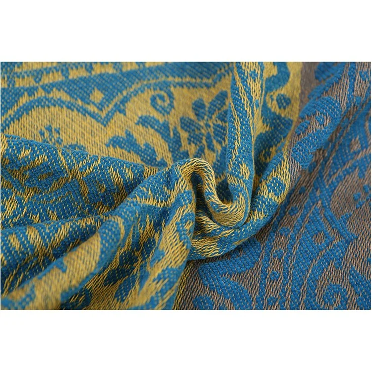 Chenille Sofa Cover Towel Yarn Dyed Chair Blanket 150 x 190cm - Tribal Flower Pattern