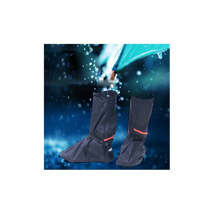 Oxford Cloth High Density High Boots Waterproof Rain Shoe Covers, Size: L