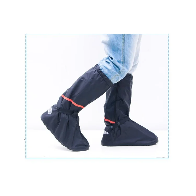 Oxford Cloth High Density High Boots Waterproof Rain Shoe Covers, Size: L