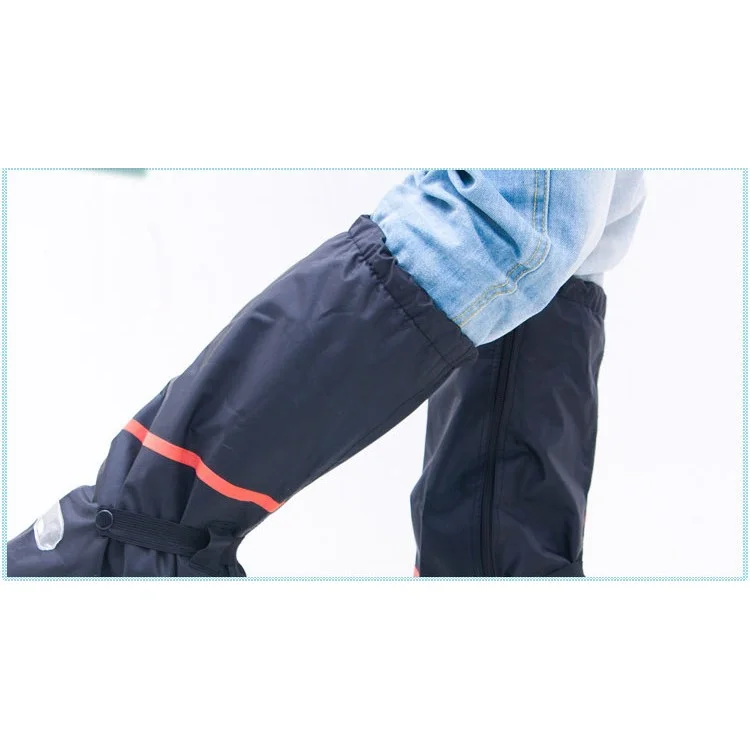 Oxford Cloth High Density High Boots Waterproof Rain Shoe Covers, Size: L