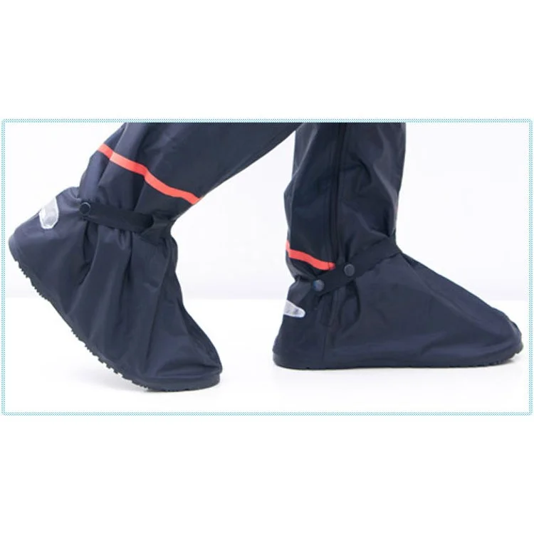 Oxford Cloth High Density High Boots Waterproof Rain Shoe Covers, Size: L