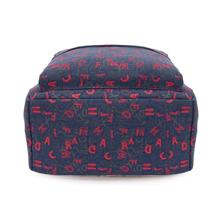 Composite Bag Canvas Laptop Bag Shoulder Bag Handbag 3 in 1 - Dark Blue
