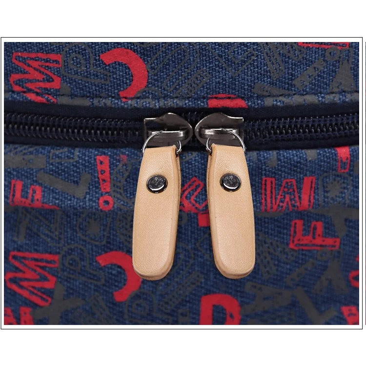 Composite Bag Canvas Laptop Bag Shoulder Bag Handbag 3 in 1 - Dark Blue