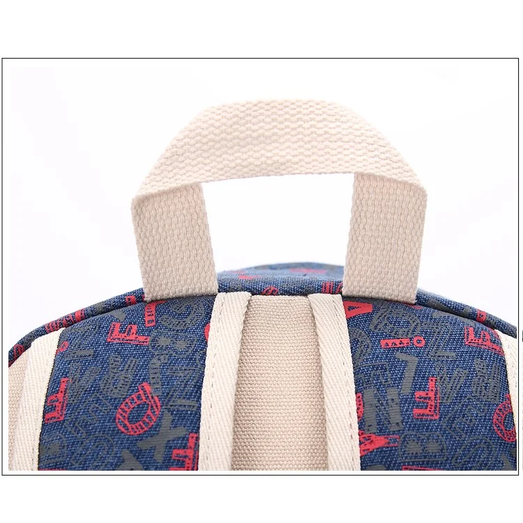 Composite Bag Canvas Laptop Bag Shoulder Bag Handbag 3 in 1 - Dark Blue