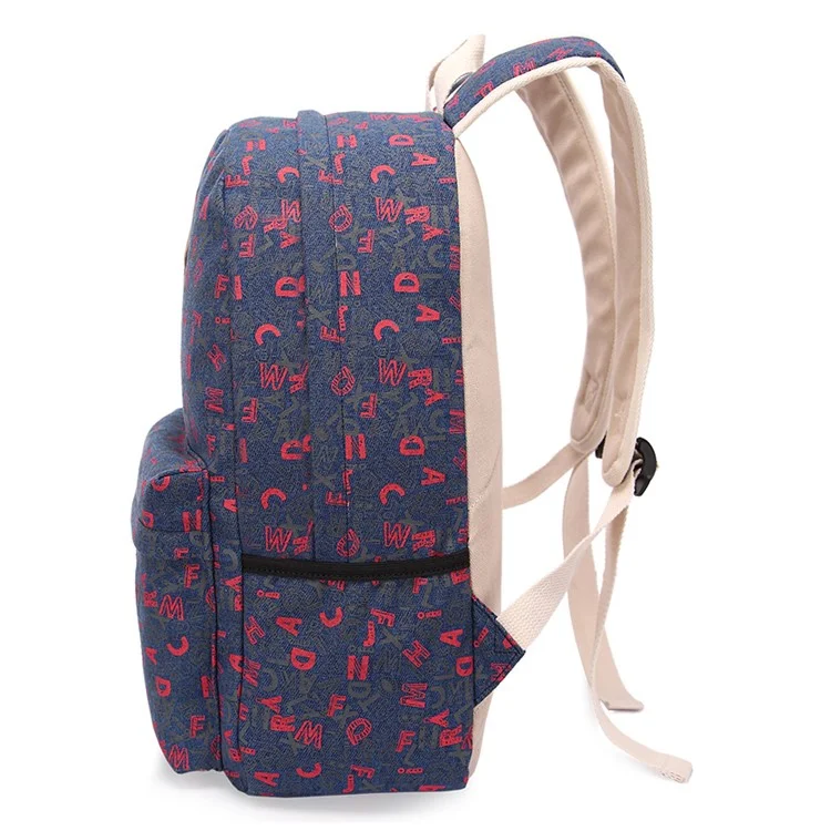 Composite Bag Canvas Laptop Bag Shoulder Bag Handbag 3 in 1 - Dark Blue
