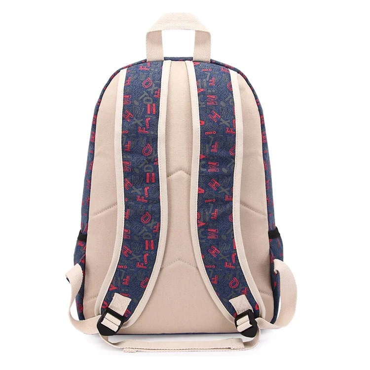 Composite Bag Canvas Laptop Bag Shoulder Bag Handbag 3 in 1 - Dark Blue