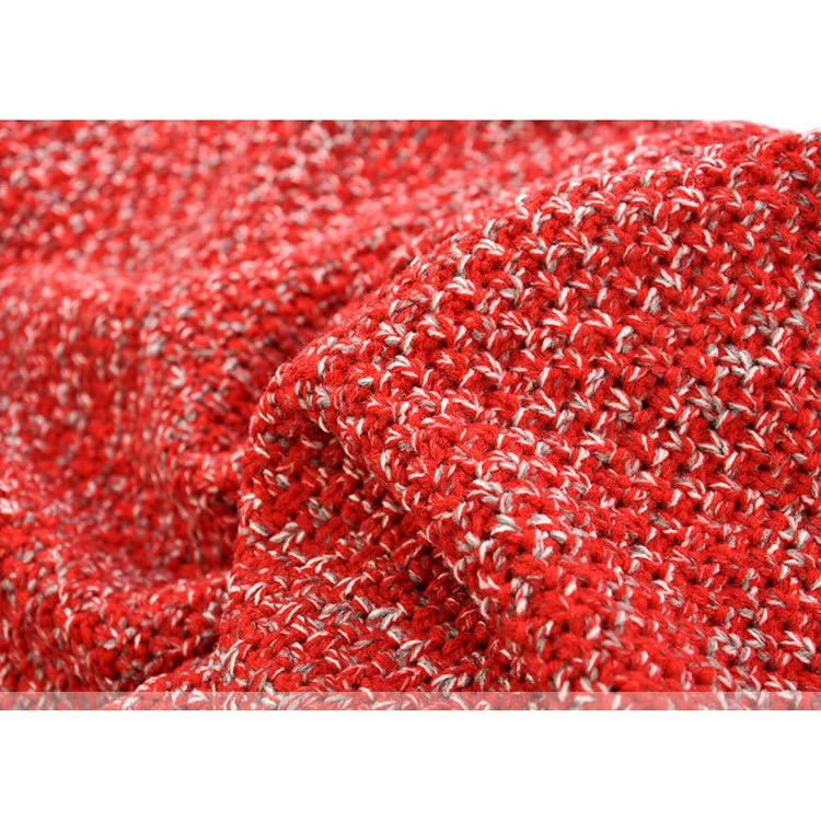 Knitted Mermaid Tail Blanket Sleeping Bag for Adults Teens Kids - Red