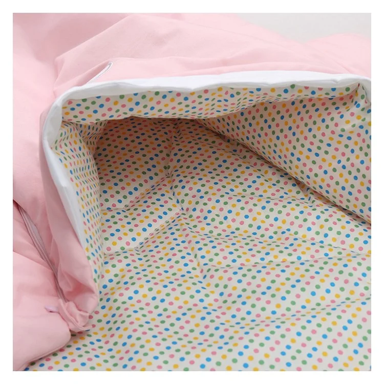 Cute Shark Bites 100% Cotton Baby Sleeping Bag Newborn Sacks Swaddling Blanket - Pink