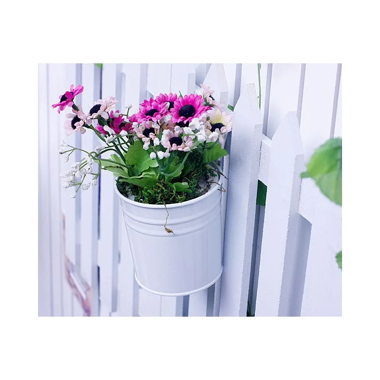 10Pcs/Set Non-detachable Metal Bucket Colony Garden Flower Holding Pail