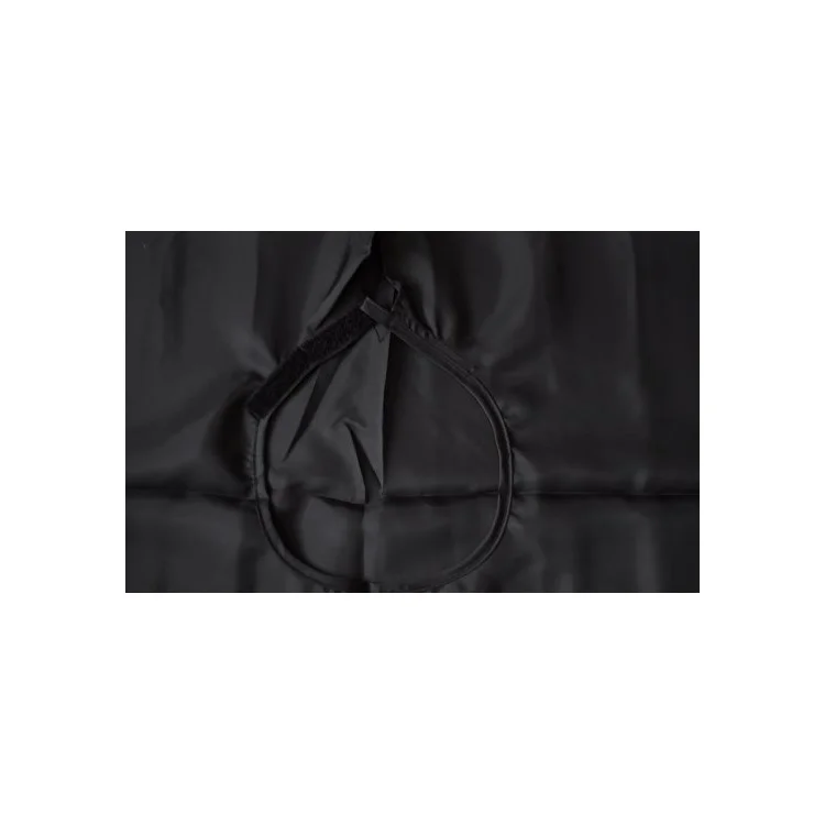 Adult Hair Cutting Cape Waterproof Salon Hairdresser Barber Gown, Size: 140 x 100cm - Black