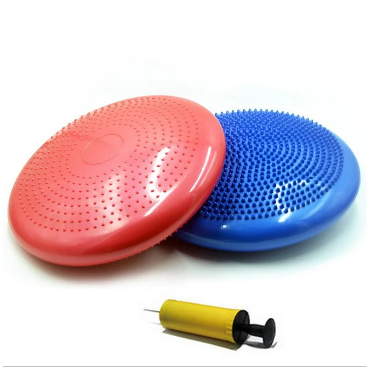 Anti-Burst Yoga Fitness Core Balance Disc with Pump - Red