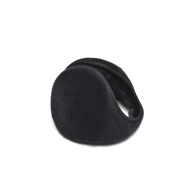 Unisex Super Soft Fluff Winter Earmuffs Ear Warmers - Black
