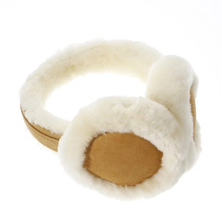 Laine Moelleuse Chaude Earmuffs Turnproof Hiver Ear Protector - Kaki