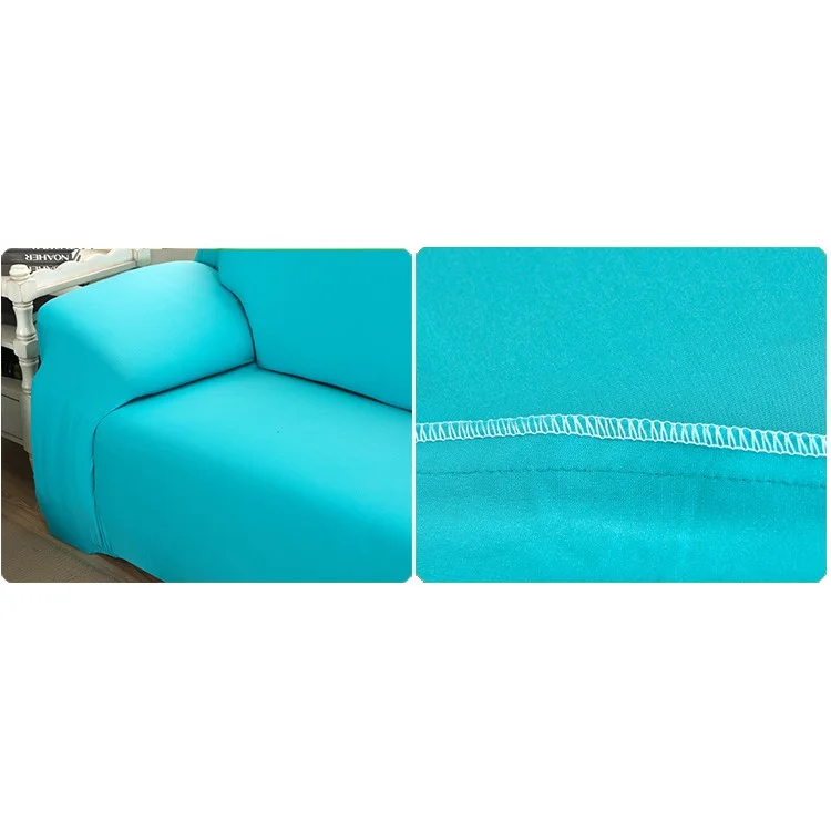 Sofa Slipcover Furniture Couch Protector Cover Four-Seater - Baby Blue
