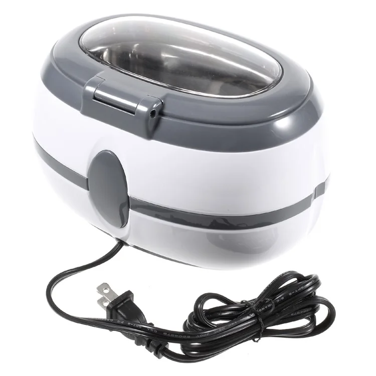 VGT-800 Mini Household Ultrasonic Cleaner Stainless Steel Tank for Jewelry Glasses Watchband - EU Plug