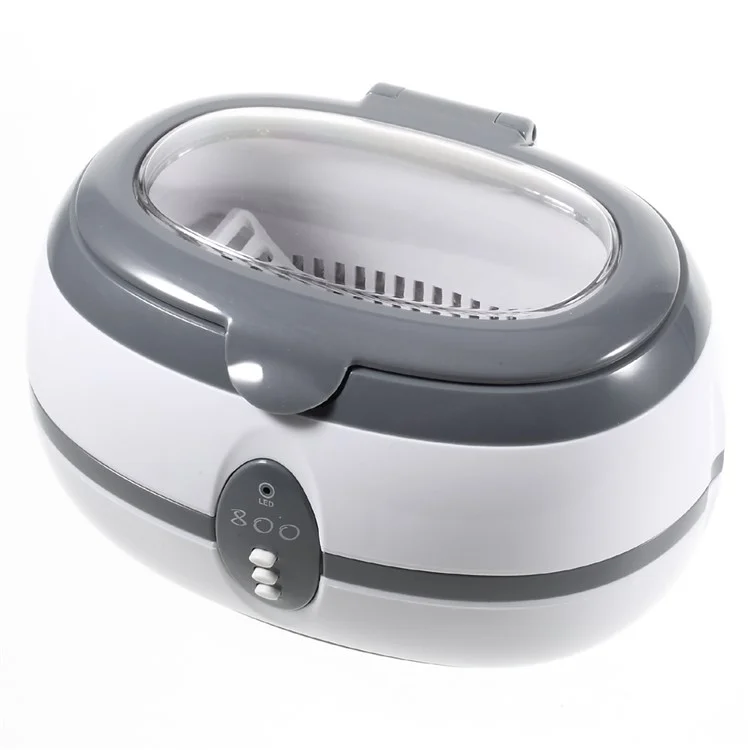 VGT-800 Mini Household Ultrasonic Cleaner Stainless Steel Tank for Jewelry Glasses Watchband - EU Plug