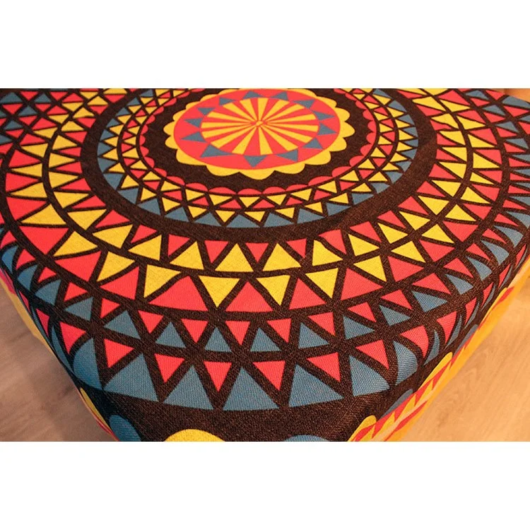 Square Cotton Linen Tablecloth Dining Living Room Table Cover - Bohemia Pattern