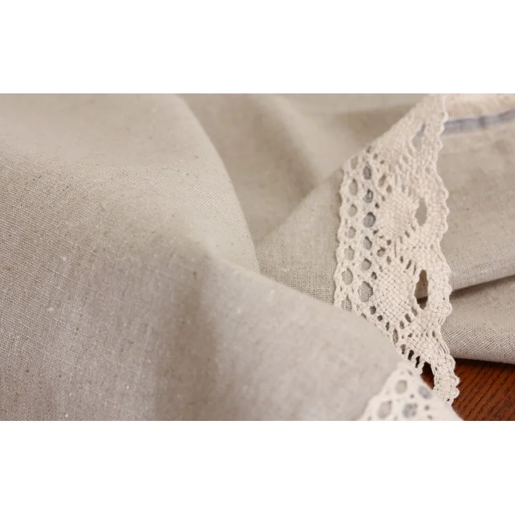 140 x 140cm Square Pure Color Tablecloth Cotton Linen Table Cover