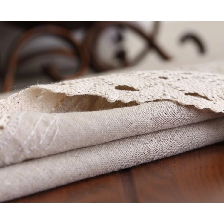 140 x 140cm Square Pure Color Tablecloth Cotton Linen Table Cover