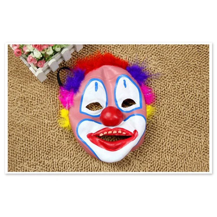 Halloween Costume Party Prop Clown Latex Mask Size: 21 x 17cm - Red