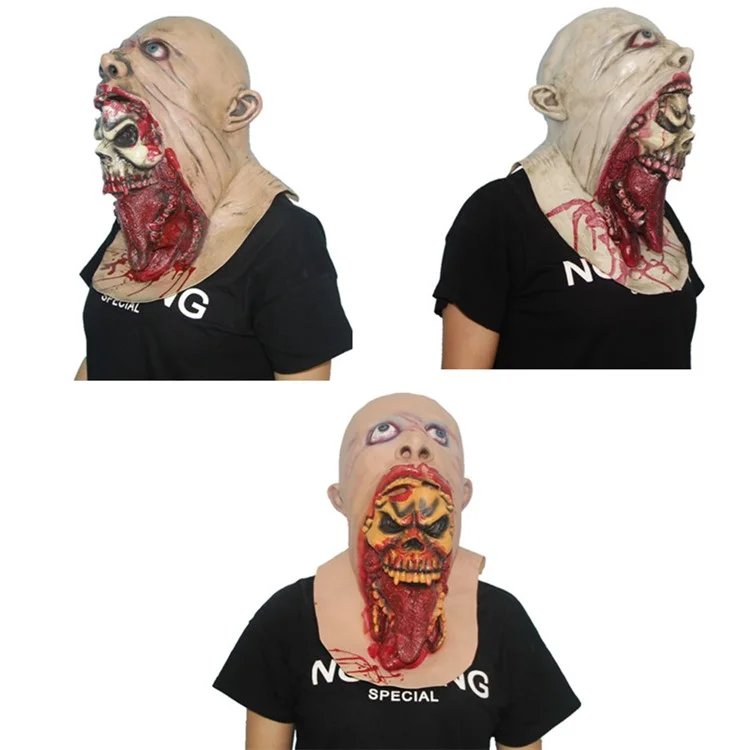 Halloween Scary Latex Face Mask Realistic Bloody Vampire Cosplay Movie Prop - Incarnadine