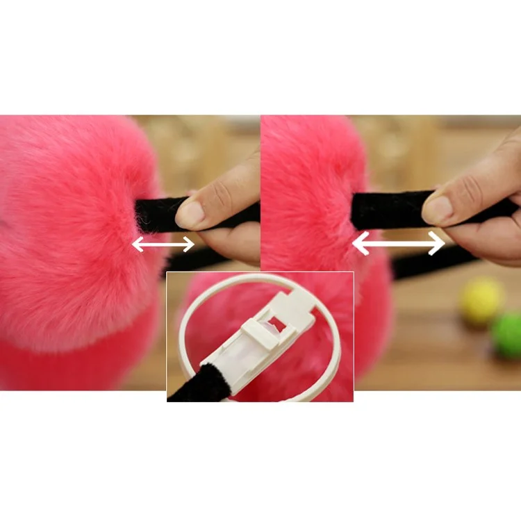 Fluffy Folding Ear Warmers Plush Earmuffs Winter Accessory - Red