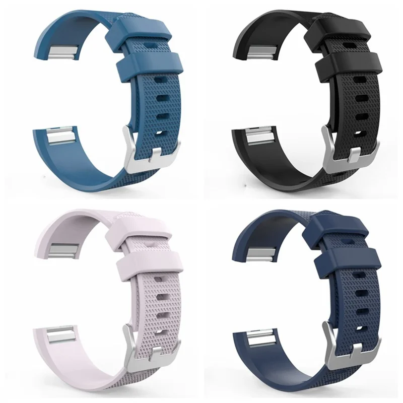 Soft Silicone Strap Wristband Replacement for Fitbit Charge 2 - Purple