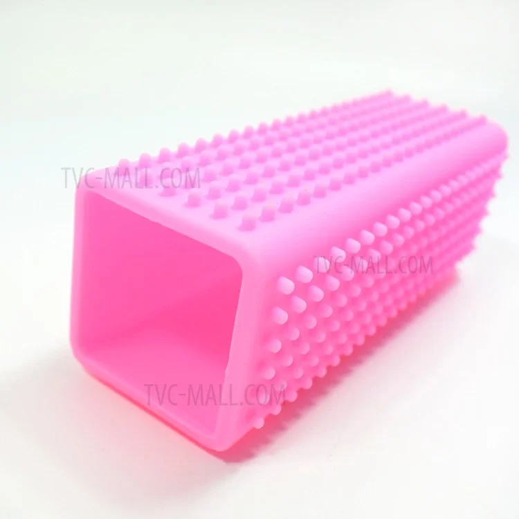 Silicone Pets Shedding Hair Remover Brush Grooming Tool for Puppy Dogs Cats - Pink
