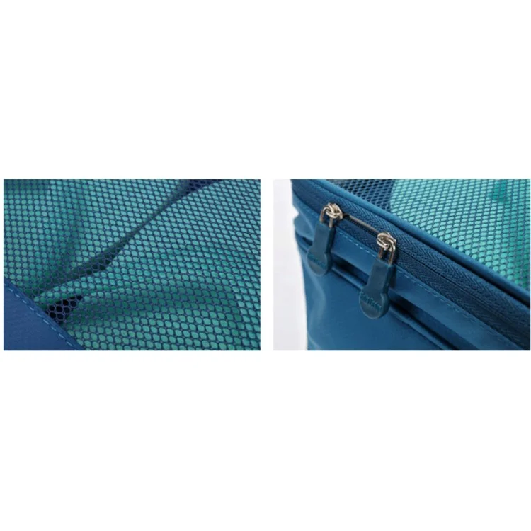 Flight Travel Storage Bag Dual-layer Packing Organizer for Shoes - Dark Blue