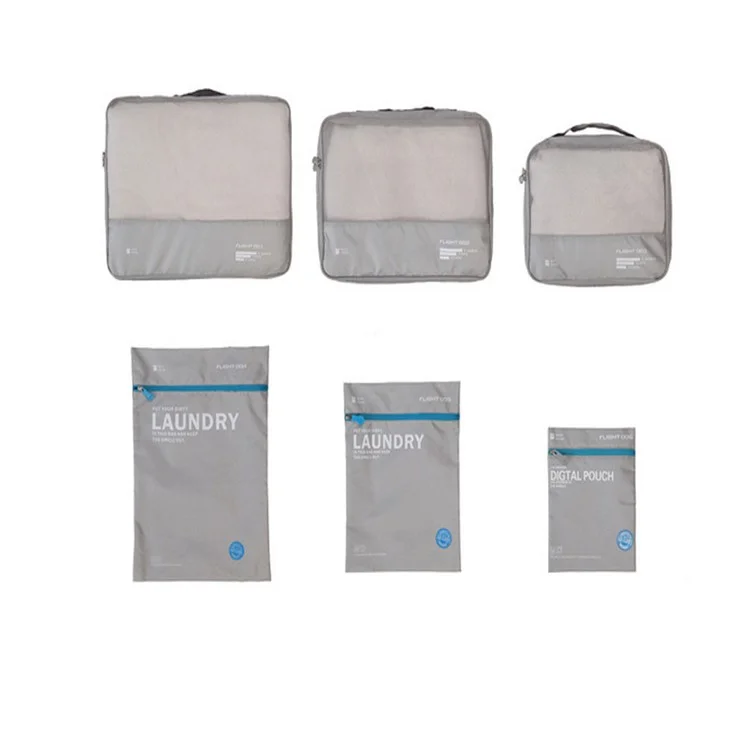 BOTTA DESIGN 6PCS Set Travel Cloth Accessories Packing Bags - Grey