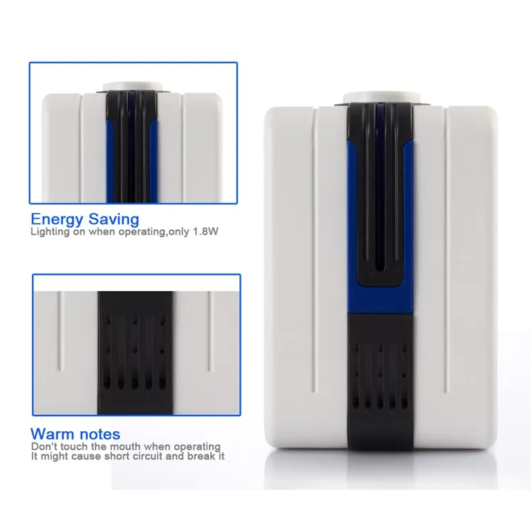 Household Negative Ion Anion Air Purifier Oxygen Bacteria Virus Ionizer Cleaner - EU Plug
