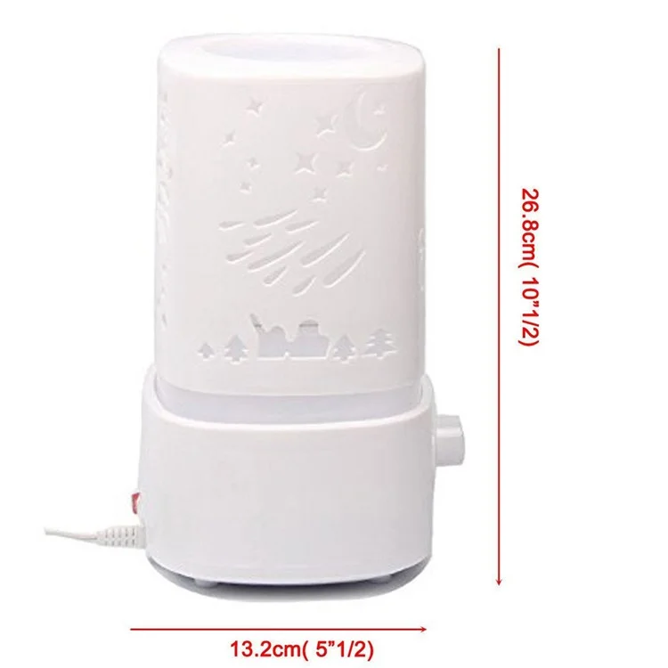 1.5L Ultrasonic Air Humidifier LED Color Changing Aroma Oil Diffuser - White / US Plug