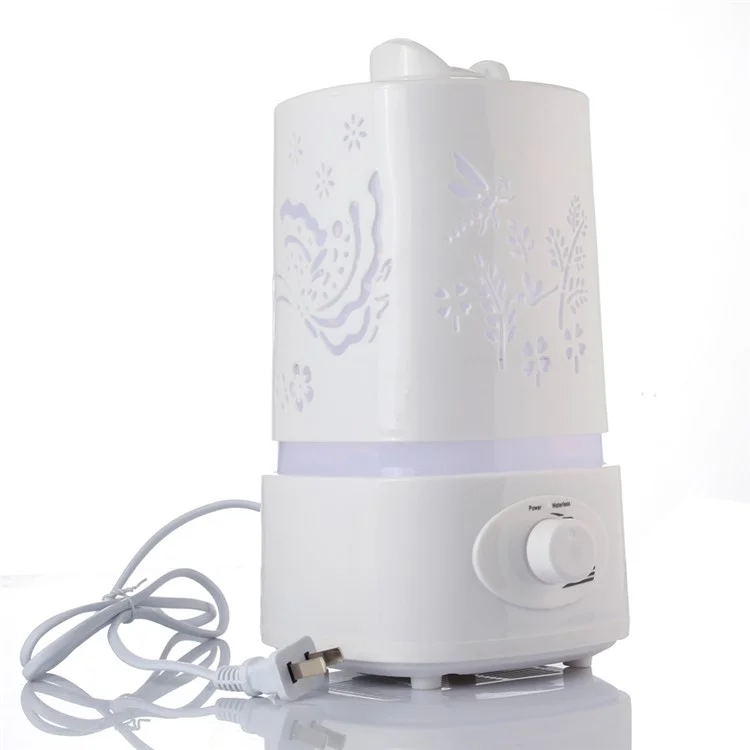 1.5L Ultrasonic Air Humidifier LED Color Changing Aroma Oil Diffuser - White / US Plug